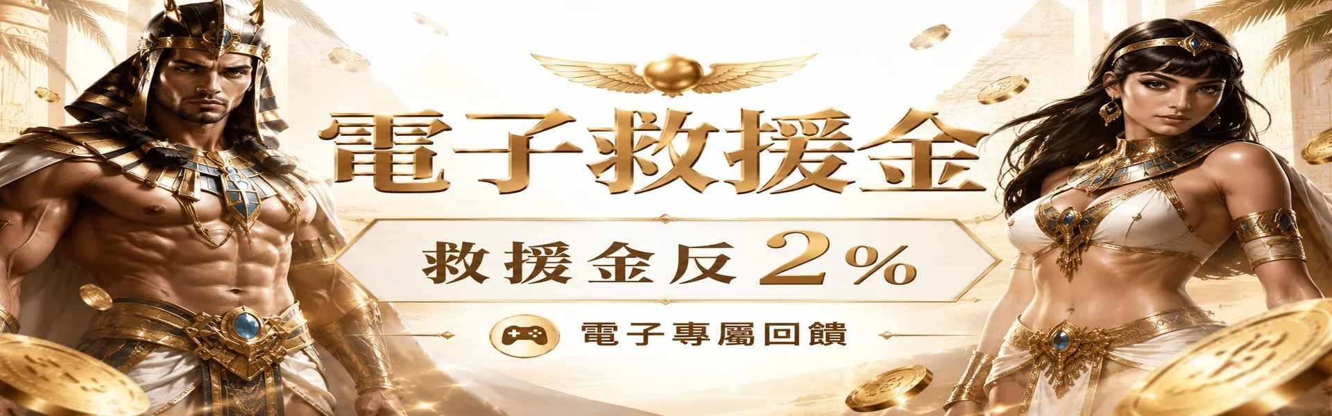 電子遊戲專屬回饋，救援金反 2%
